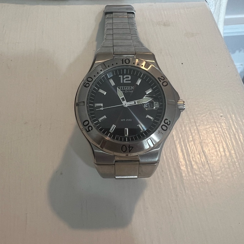 Citizen Eco-Drive Watch - Gunmetal Gray Back